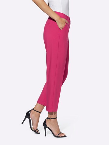 Regular Pantalon heine en rose