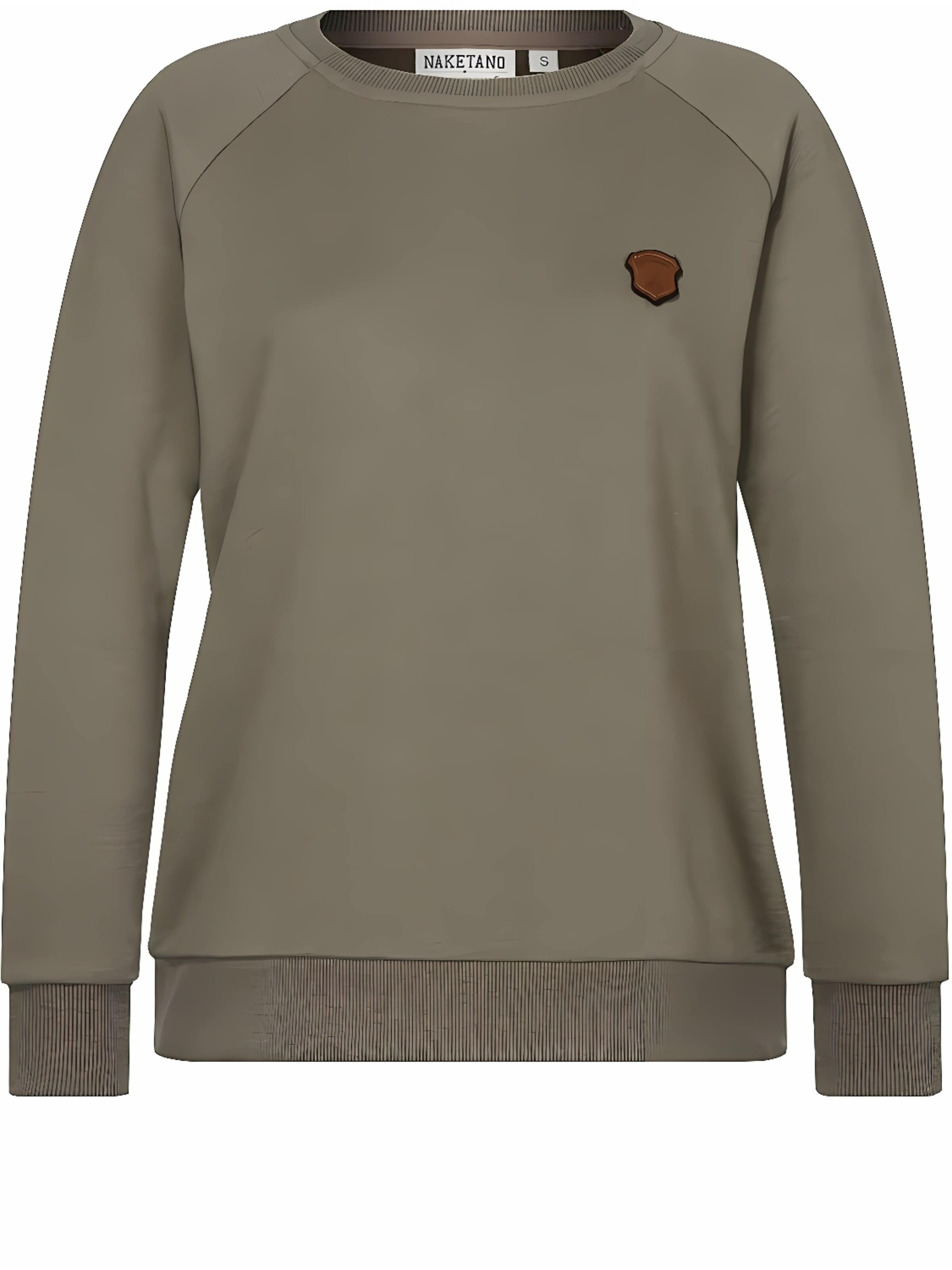 naketano Sweatshirt 'Krokettenhorst' in Green: front