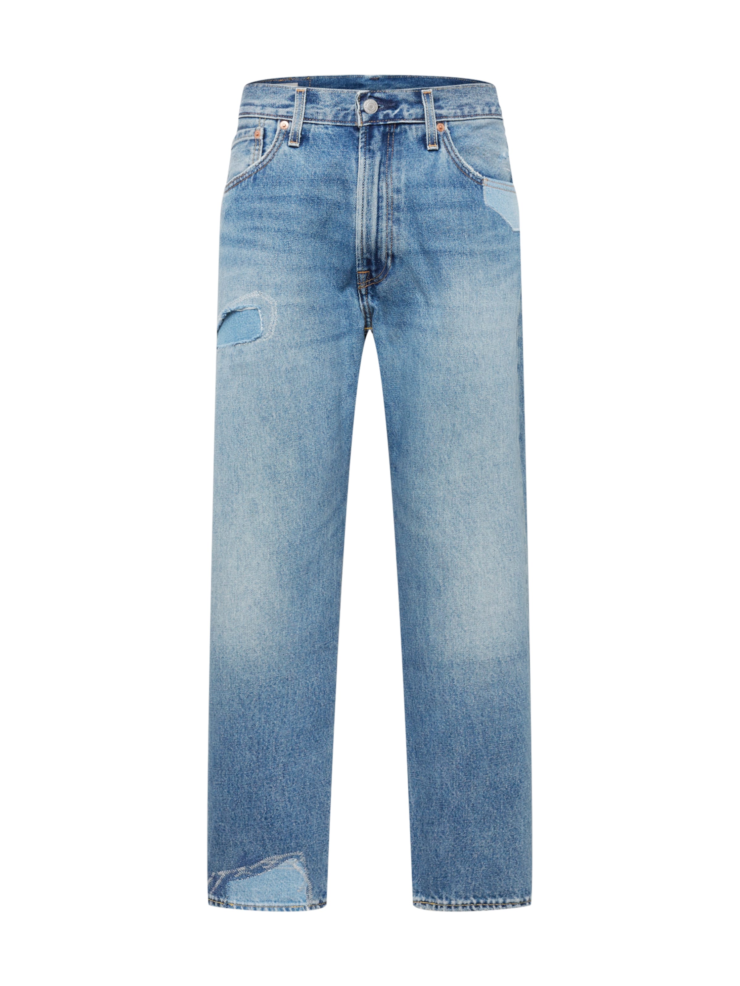 LEVI'S ® Regular Jeans '551Z Straight Crop' i blå: framsida