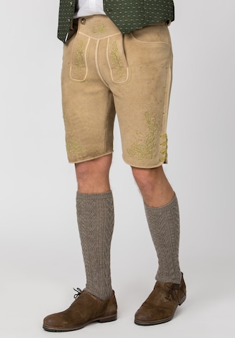 STOCKERPOINT Regular Trachtenhose 'Fridl' in Beige: Vorderseite