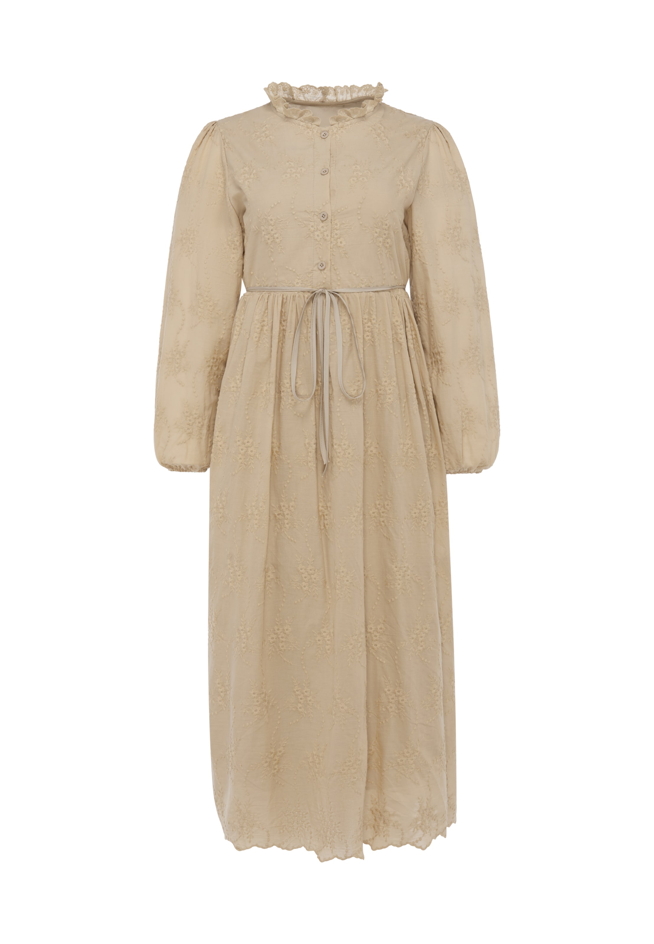 Robe Usha en beige : devant