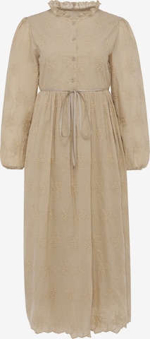 Robe Usha en beige : devant