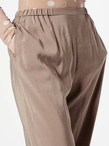 WEEKDAY Wide leg Broek 'Chase' in Beige