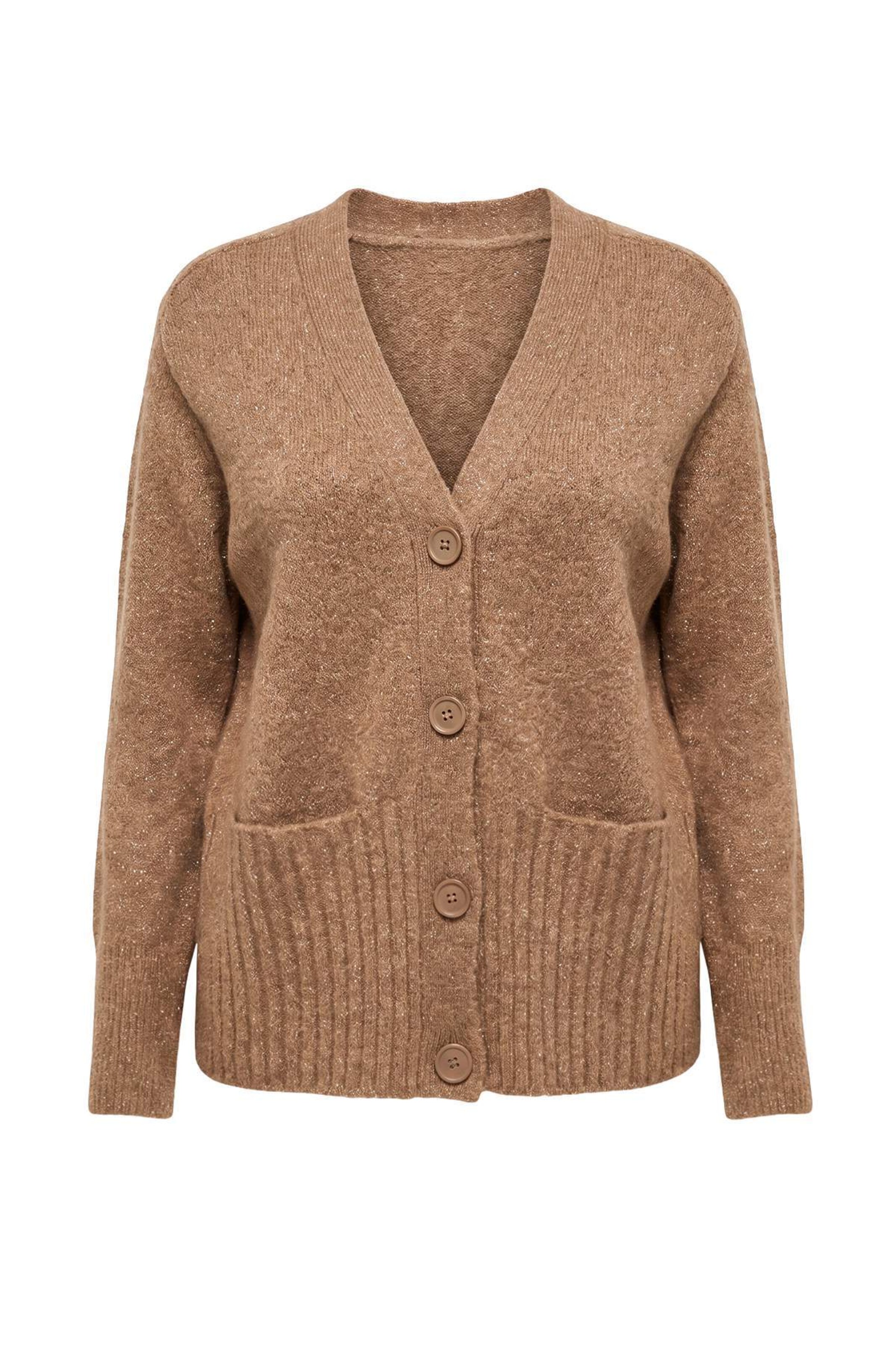 Trendyol Gebreid vest in XS-S in de kleur Donkerbeige, Productweergave