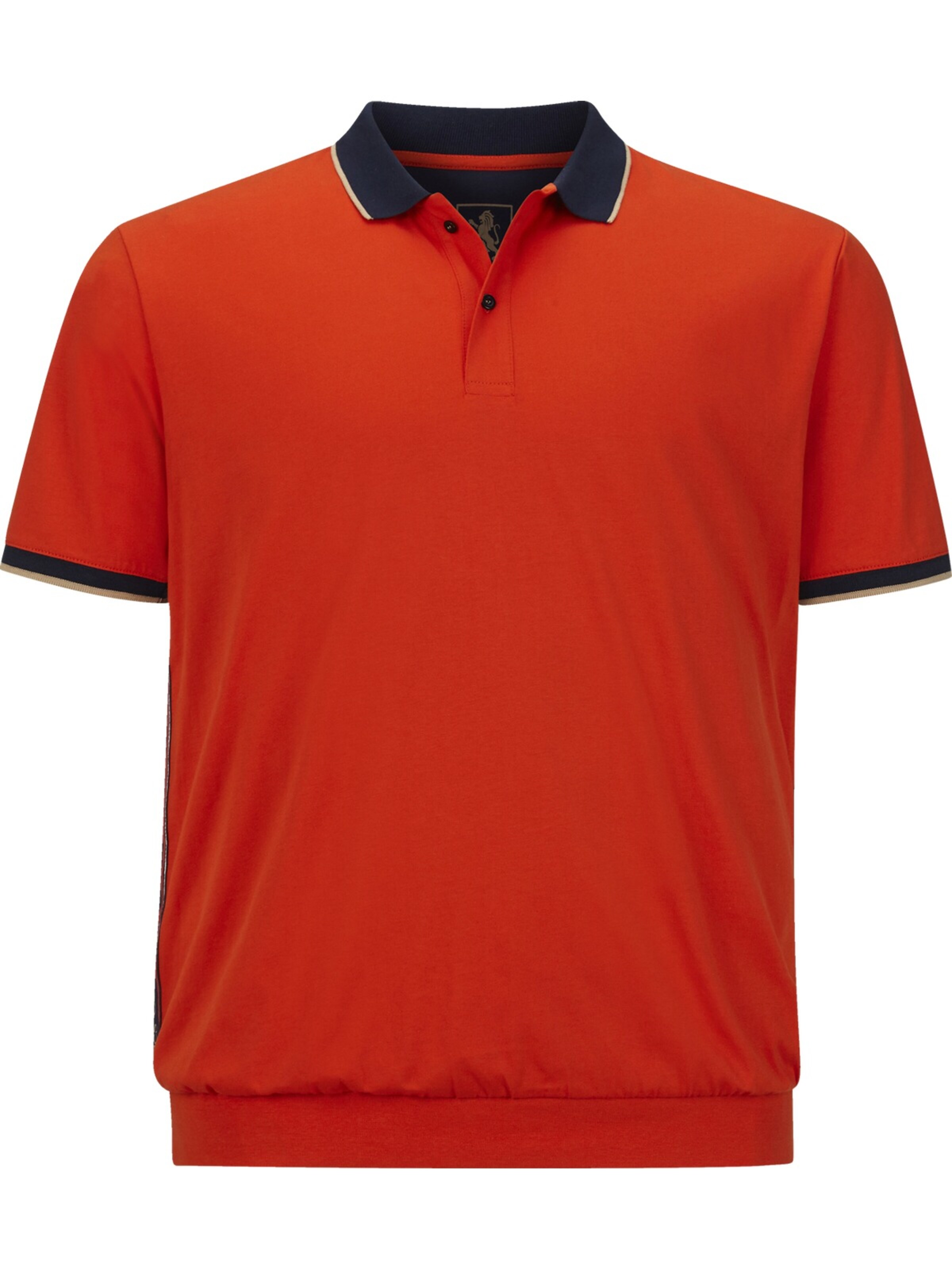 Charles Colby Poloshirt ' Earl Fidders ' in Orange: Vorderseite