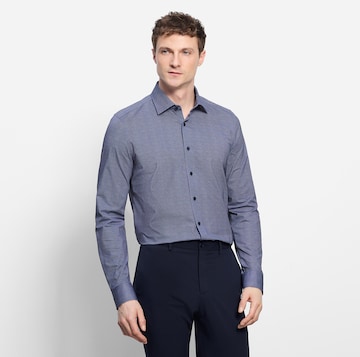 OLYMP Slim Fit Hemd in Blau: Vorderseite