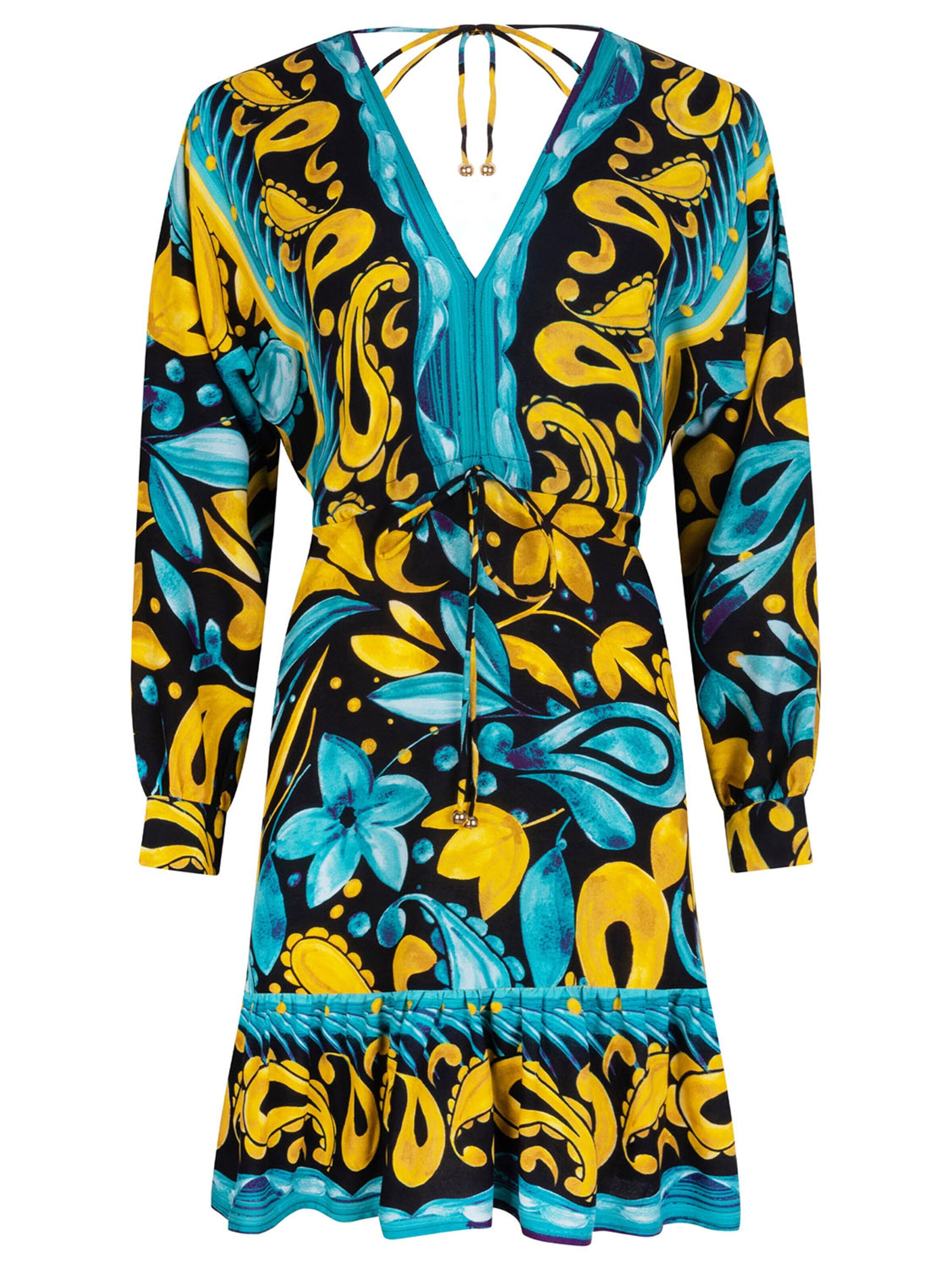 Chic by Lirette Kleid 'Short dress Frangipani'‌‌ in Blau: Vorderseite