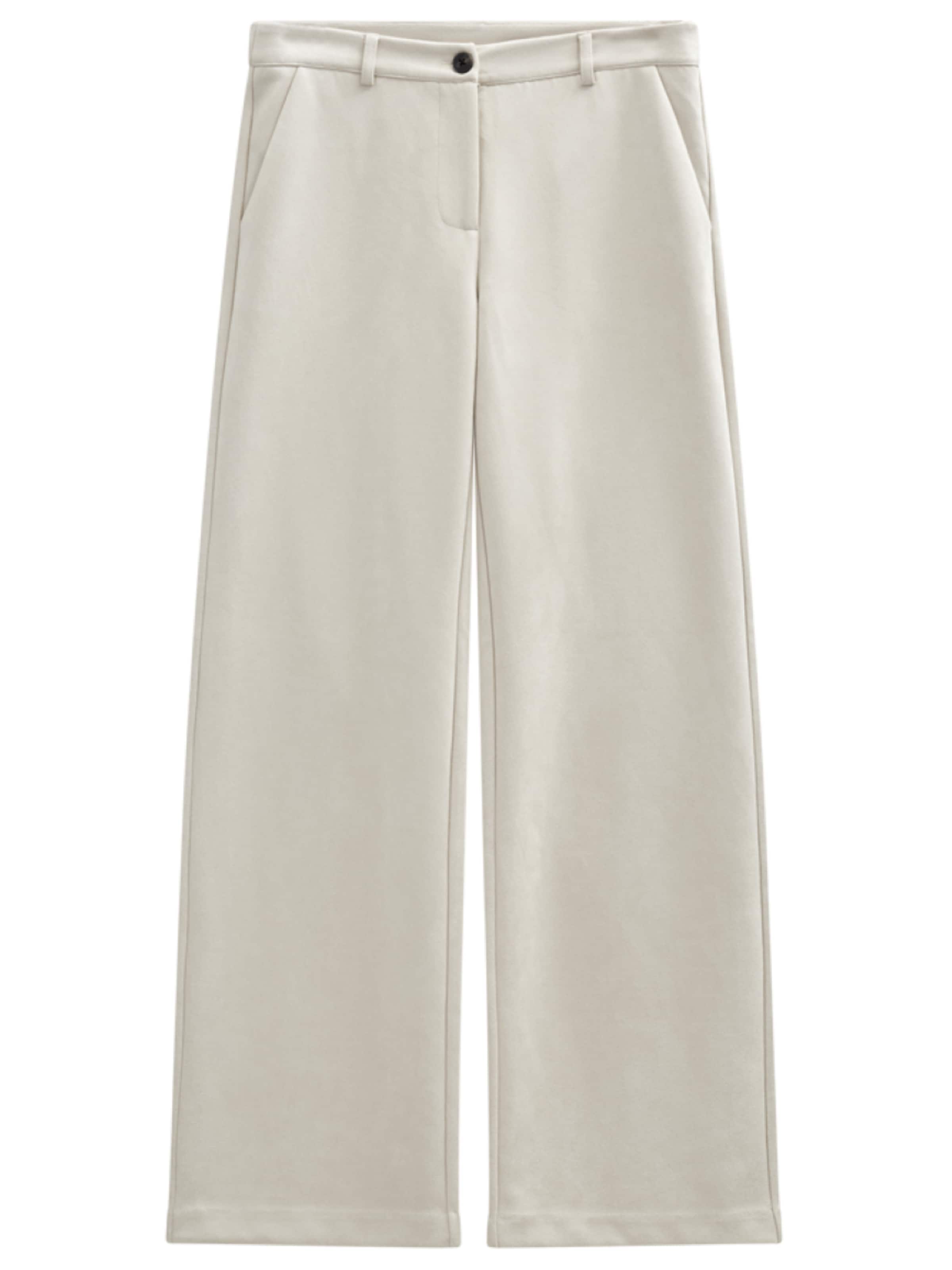 Freequent Regular Trousers 'FQDuva pants moonbeam' in White: front