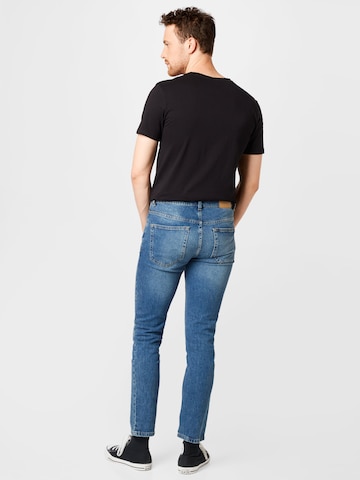 Coupe slim Jean BURTON MENSWEAR LONDON en bleu