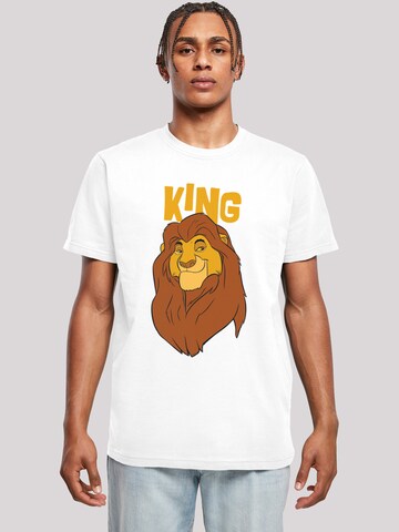 F4NT4STIC T-Shirt 'Disney The König der Löwen Mufasa King' in Weiß: Vorderseite