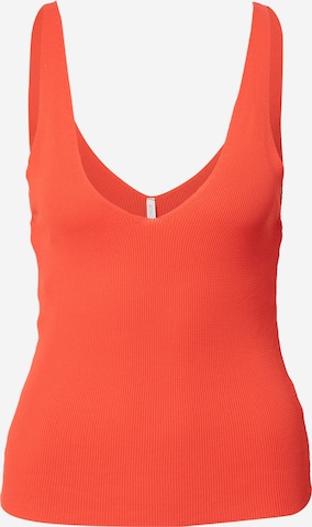 ONLY Knitted Top 'SELINA' in Red: front