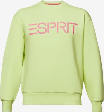 Sweat-shirt ESPRIT en jaune : devant