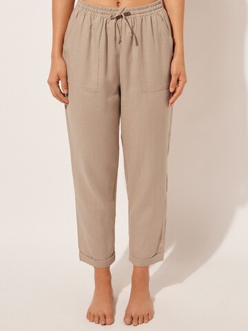 CALZEDONIA Regular Pants in Beige: front