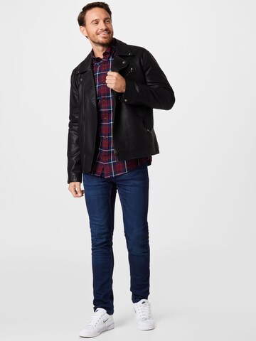 JACK & JONES Slim fit Koszula w kolorze czerwony