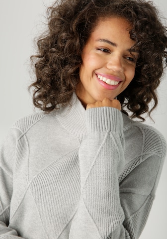 Aniston CASUAL Pullover in Grau