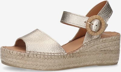 MANFIELD Sandale in gold, Produktansicht