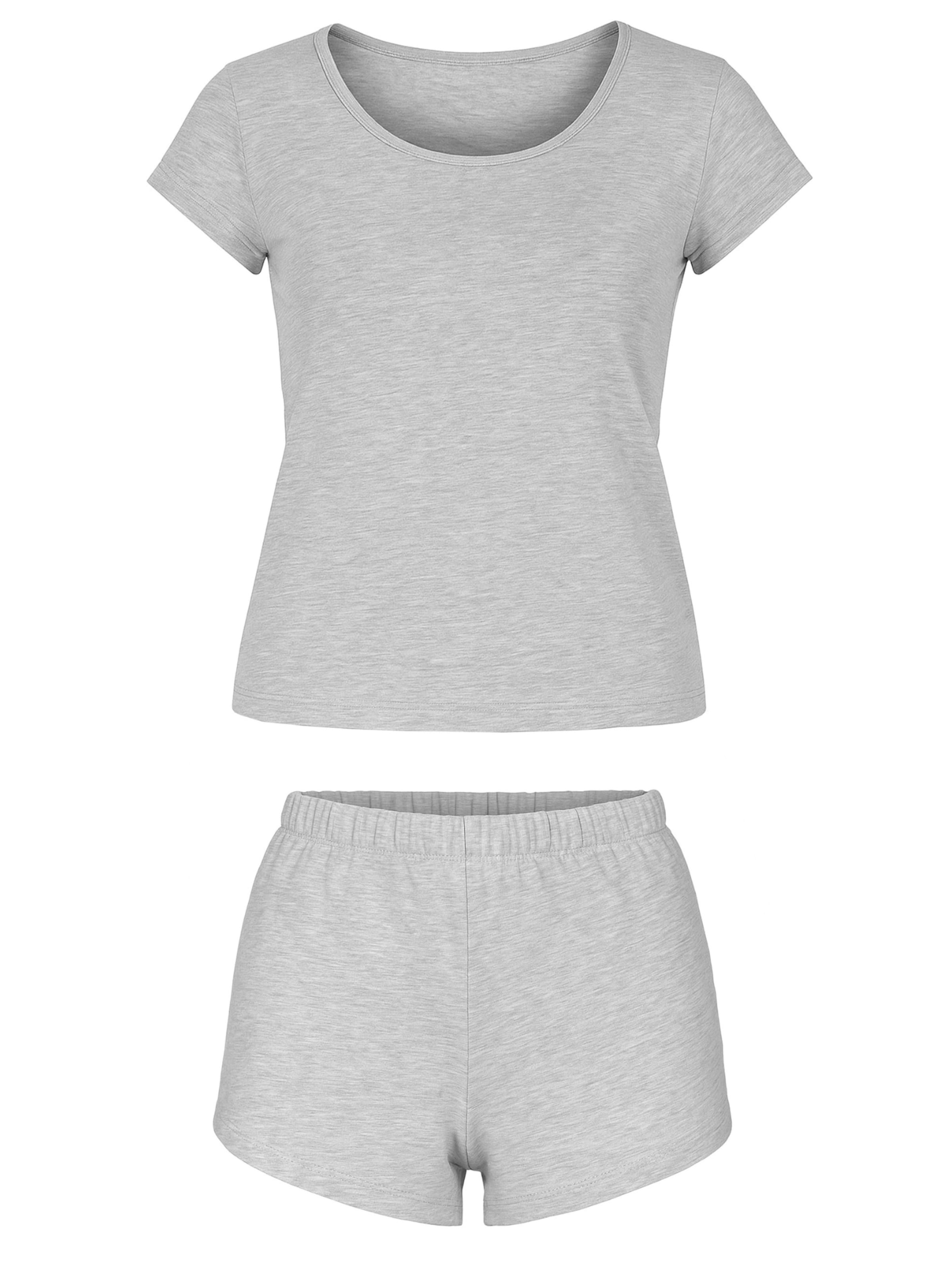 Vivisence Pyjama '2055' in Grijs: voorkant