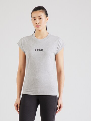 ADIDAS SPORTSWEAR Λειτουργικό μπλουζάκι 'Essentials' σε γκρι: μπροστά