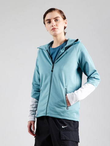 PEAK PERFORMANCE - Sudadera con cremallera deportiva 'Rider Essentials' en verde: frente