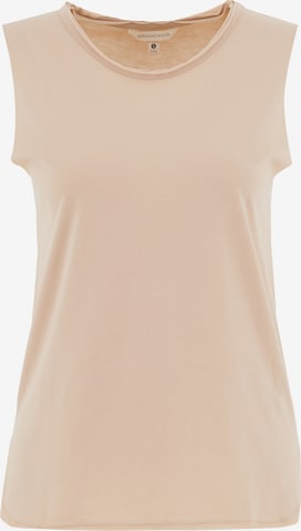 Organication Top in Beige: front