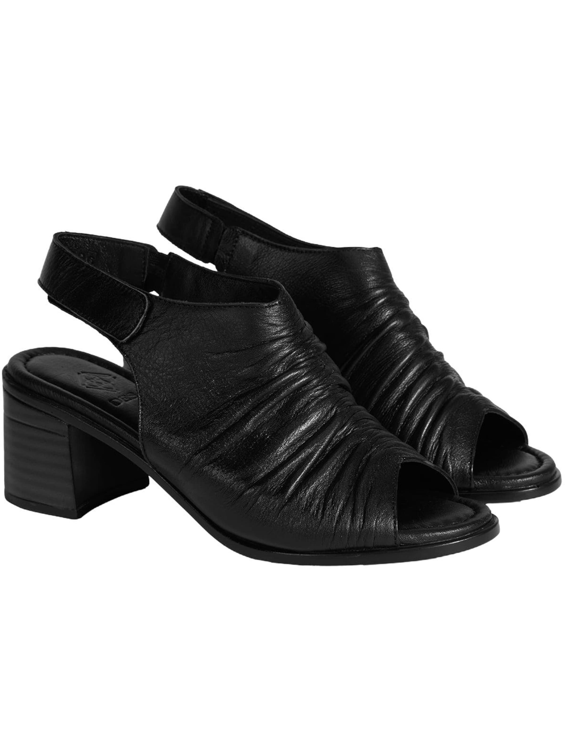 Desa - Sandalias de dedo 'Sandalen' en negro: frente