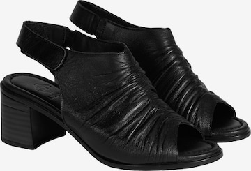 Desa - Sandalias de dedo 'Sandalen' en negro: frente
