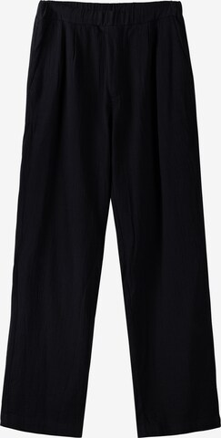 Loosefit Pantalon Bershka en noir : devant