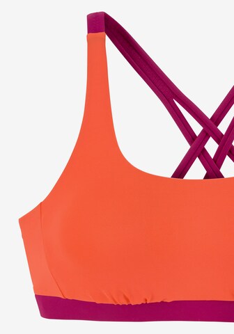 s.Oliver Bustier Bikinitoppi 'Yella' värissä oranssi