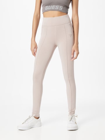 GUESS Skinny Leggings 'Allie' in Grijs: voorkant