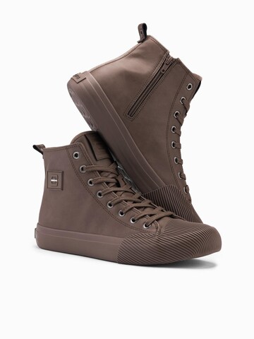 Ombre High-top trainers in Brown