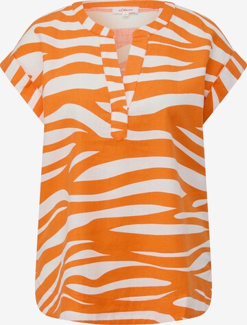 Chemisier s.Oliver en orange : devant
