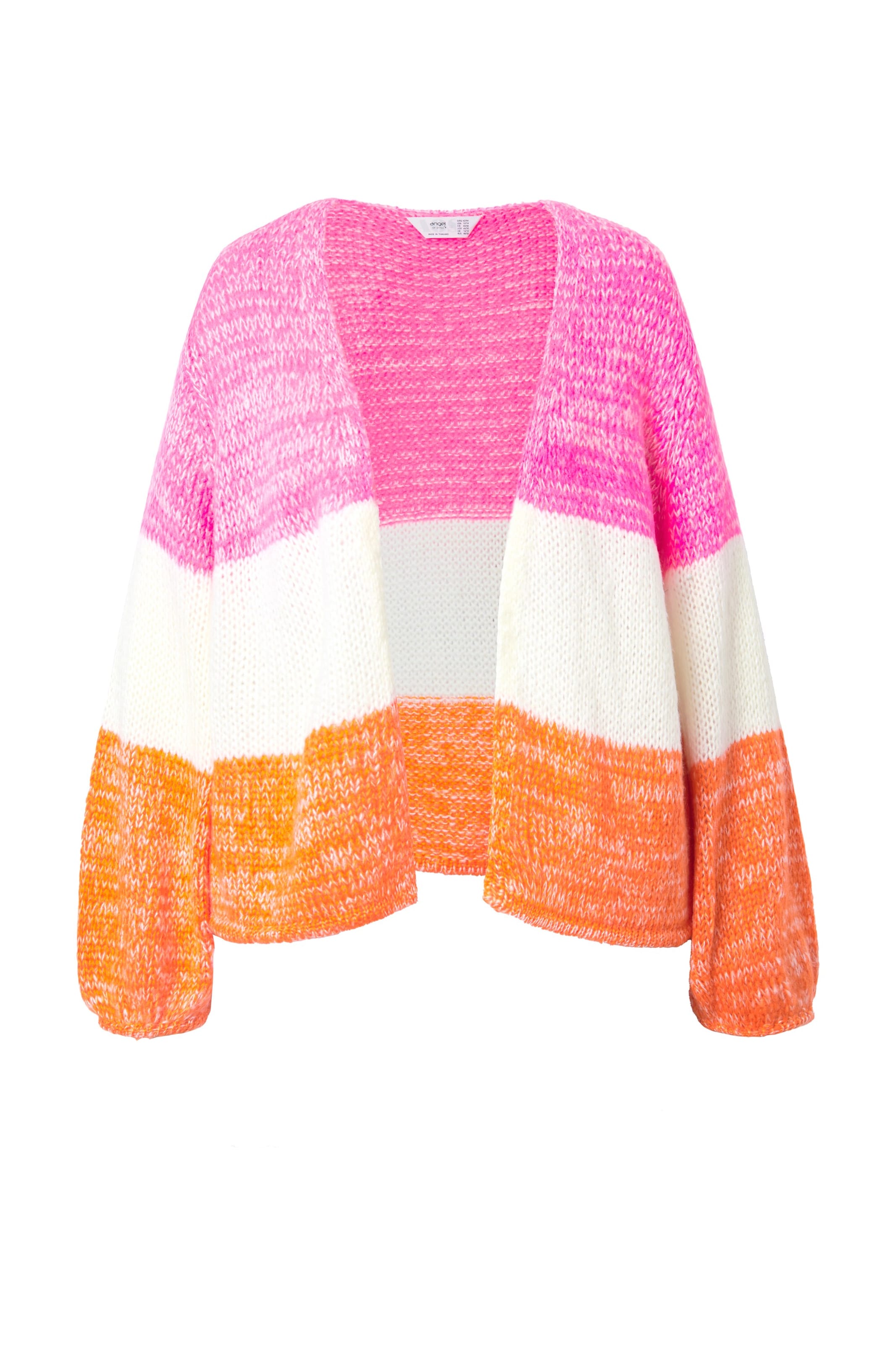 Angel of Style Strickjacke in Orange: Vorderseite