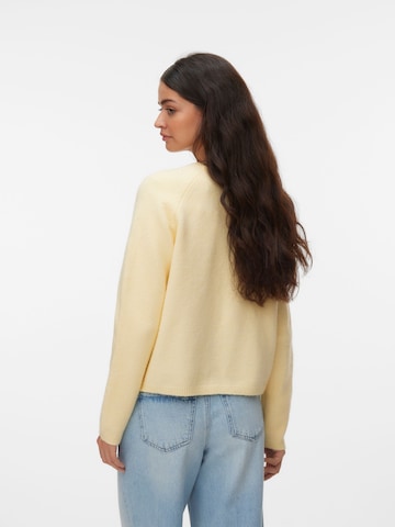 Cardigan 'VMAwmagelene' VERO MODA en jaune