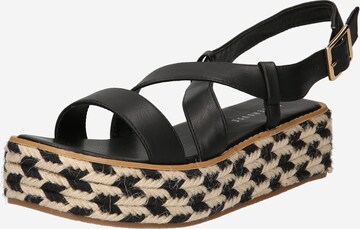 Warehouse Sandal i svart: framsida