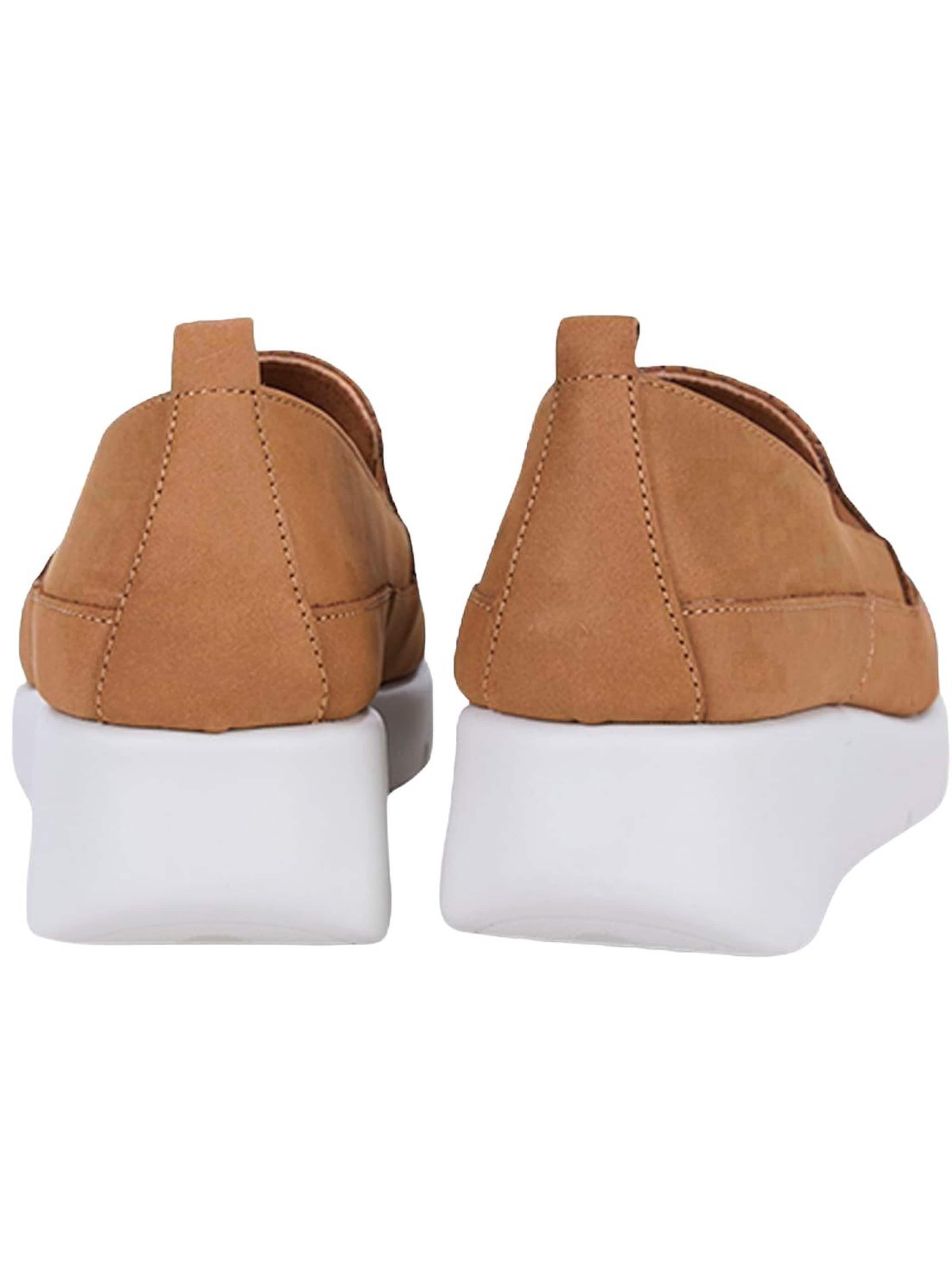 Desa - Zapatos bajos 'DESA Damen DesaComfort Perforierte Keilschuhe aus Leder' en marrón