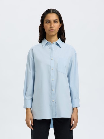 SELECTED - Blusa 'SLFESTER' en azul: frente