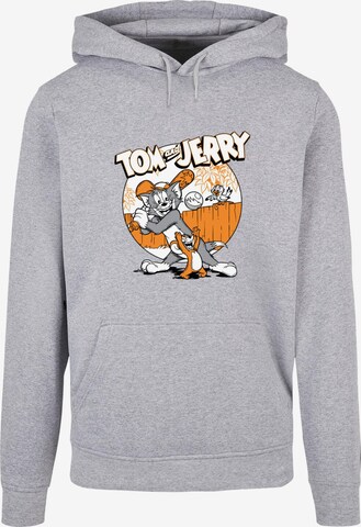 Felpa 'Tom And Jerry - Baseball' di ABSOLUTE CULT in grigio: frontale