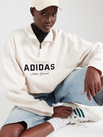 ADIDAS ORIGINALS Sweatshirt i vit: framsida
