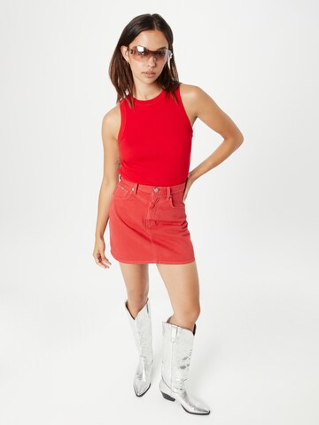 Jupe 'RACHEL' Pepe Jeans en rouge