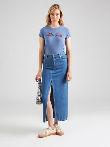 mėlyna Pepe Jeans Marškinėliai 'FLORAL I'