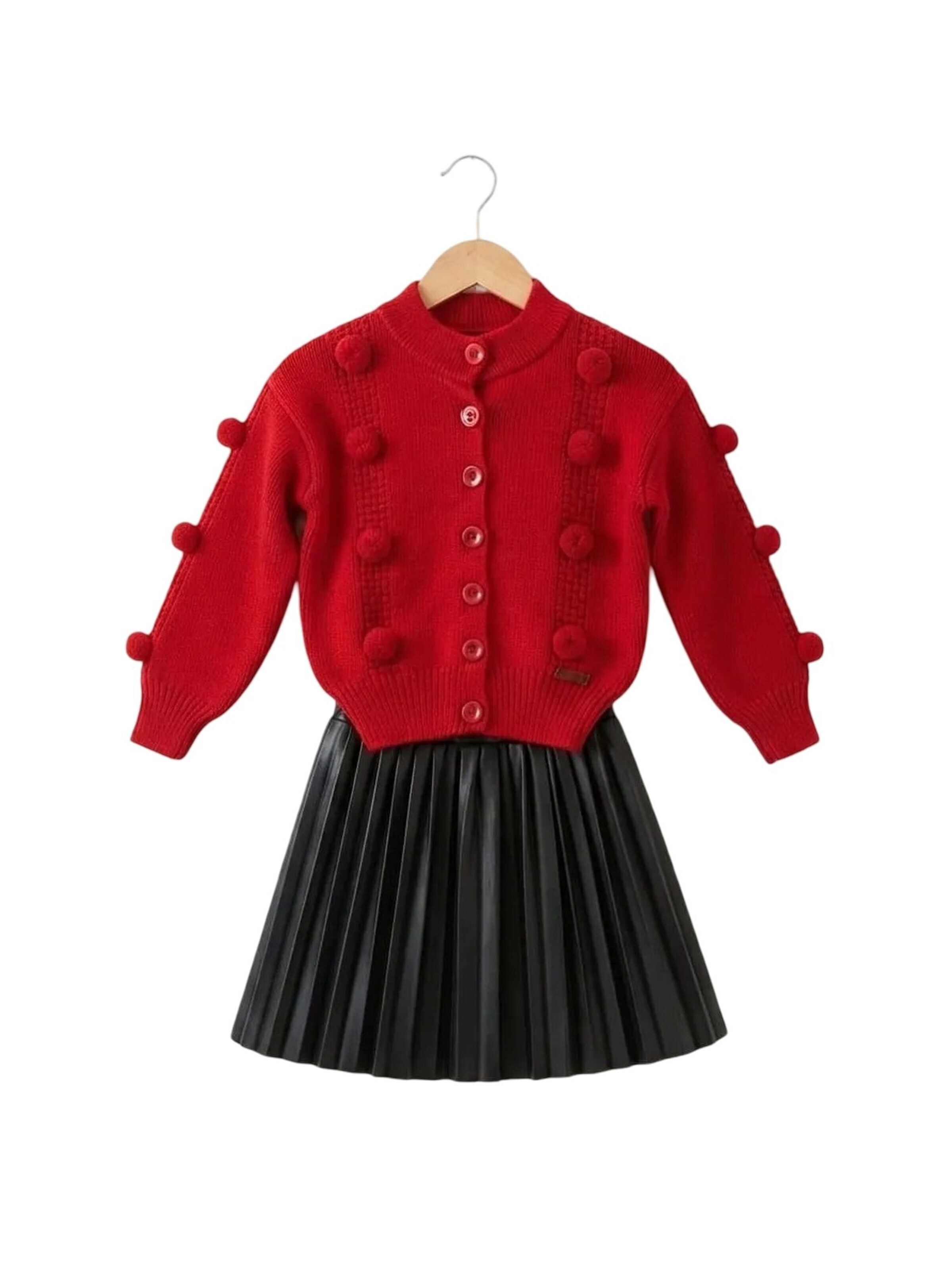 Hilal Akinci Kids Set 'Zweiteiliges Set' in Red: front