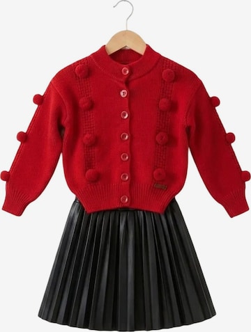 Hilal Akinci Kids - Conjuntos 'Zweiteiliges Set' em vermelho: frente