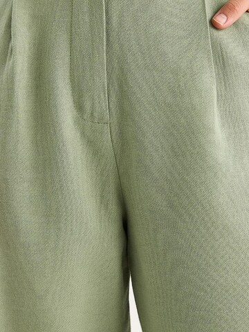 Bianco Lucci - Perna larga Calças em verde