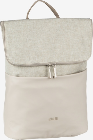 ZWEI Backpack in Beige: front