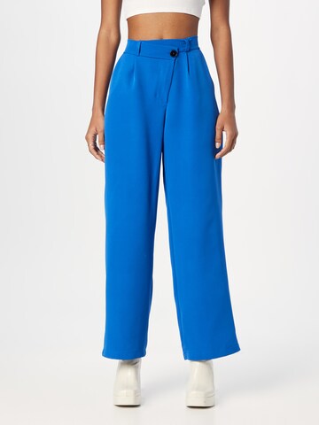 Hailys Loose fit Pleat-Front Pants 'Grace' in Blue: front