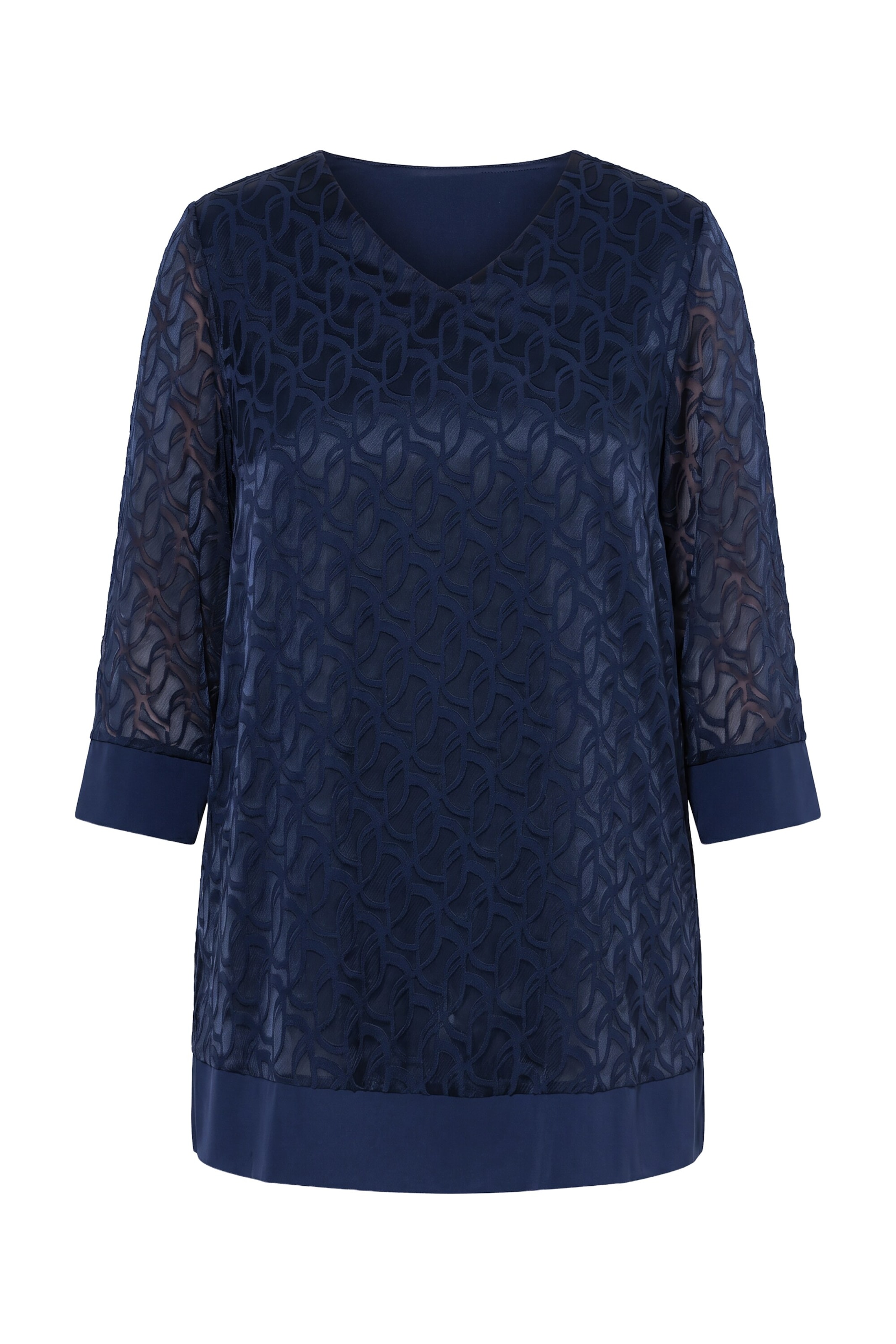Ulla Popken Shirt in Blau: Vorderseite