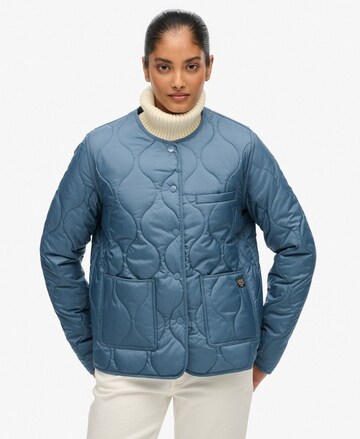 Superdry & Co Tussenjas in Blauw: voorkant