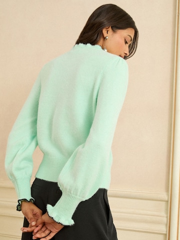 love & roses Плетена жилетка в зелено