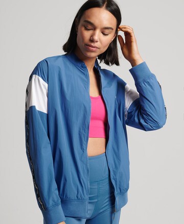 Superdry Athletic Jacket 'Train' in Blue
