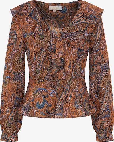 usha FESTIVAL Bluse in navy / azur / royalblau / dunkelorange, Produktansicht